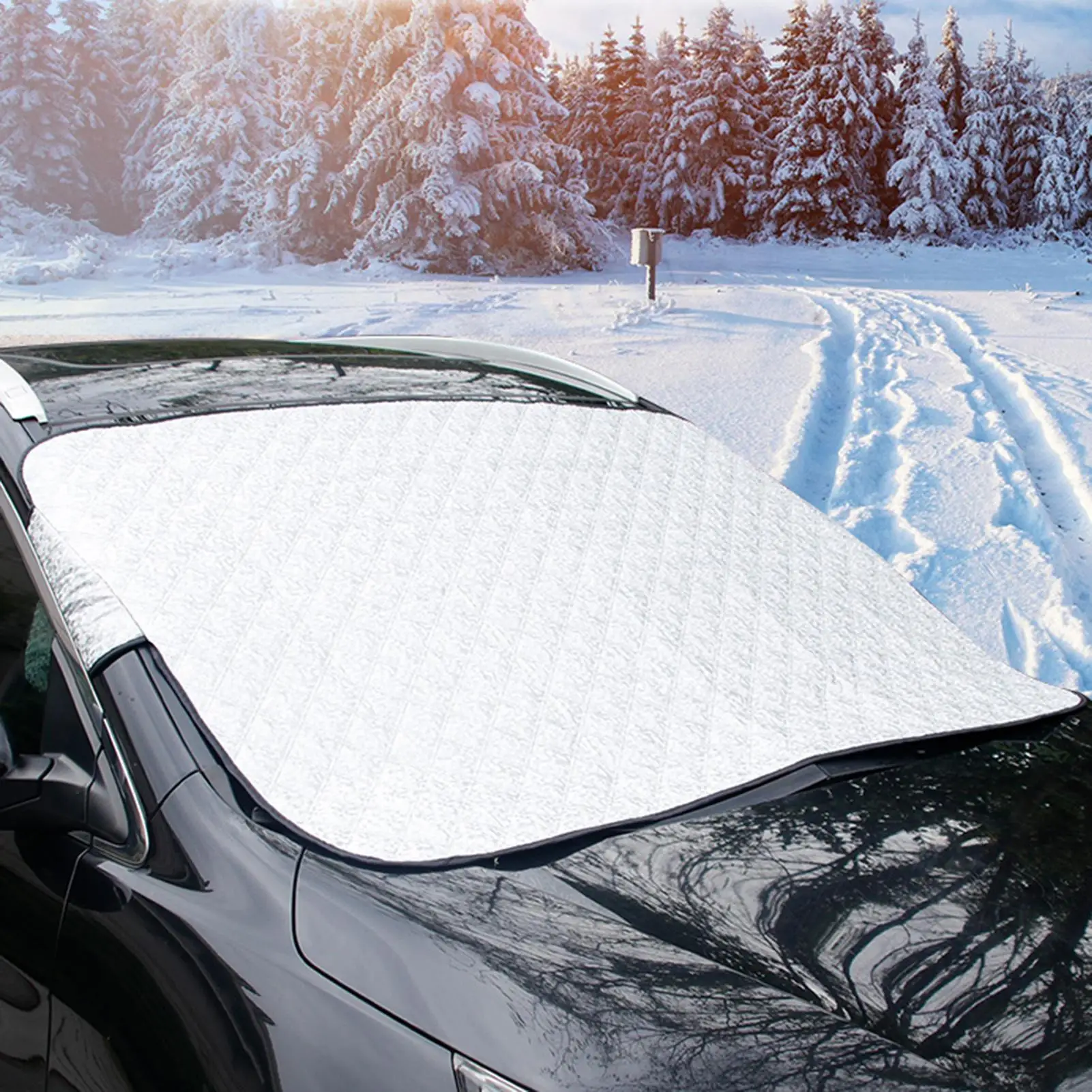 Car Accessories For Winter - غطاء مخصص للزجاج الأمامي للسيارة في