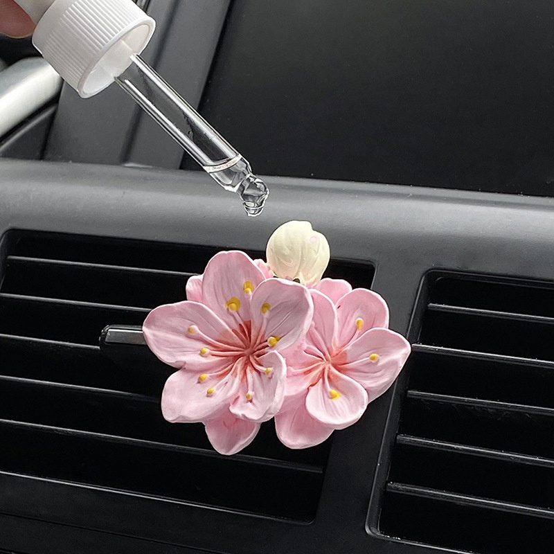 Car Accessories Usa - معطر هواء للسيارة على شكل زهرة،