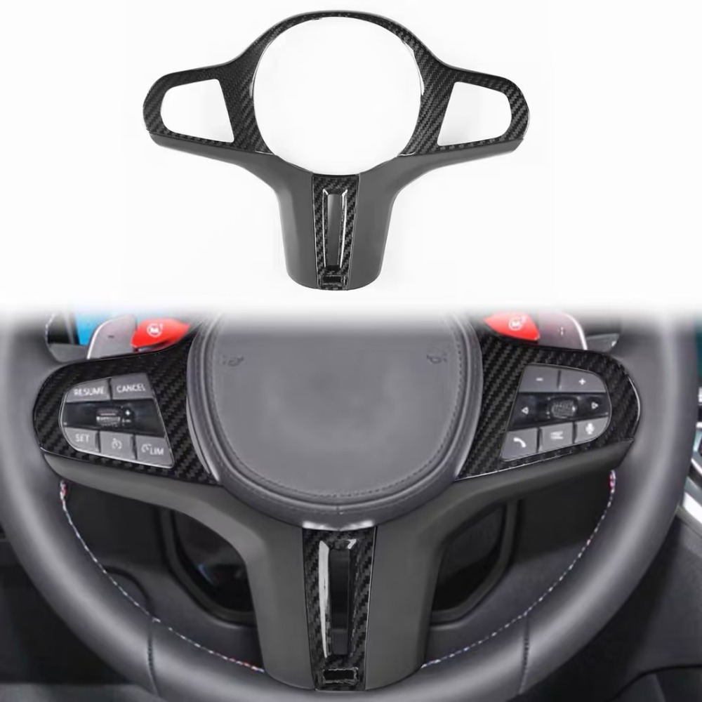 Steering Wheel Cover - غطاء عجلة القيادة من ألياف الكربون