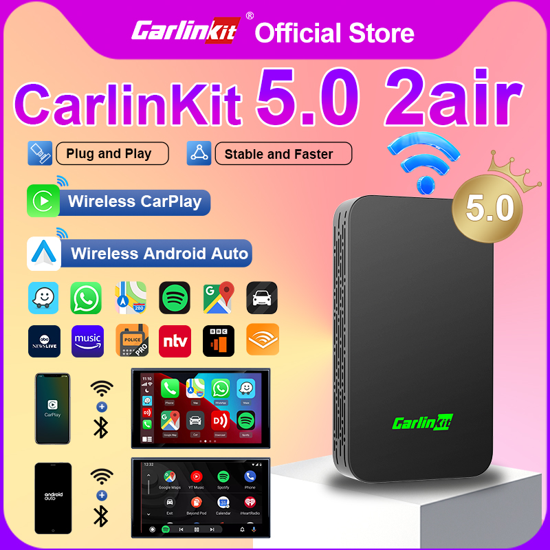 كارلينكيت 5.0 محول سلكي إلى لا - مراجعة Car Accessories Usa وسعره