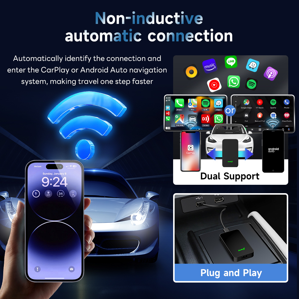 كارلينكيت 5.0 محول سلكي إلى لا - مراجعة Car Accessories Usa وسعره