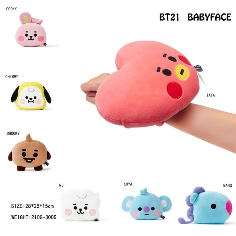 وسادة على شكل وجه شخصية BT21،  - مراجعة Car Accessories Toy وسعره