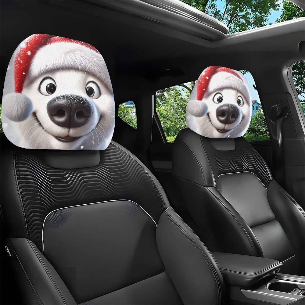 قطعتان من قبعات عيد الميلاد، أ - مراجعة Car Accessories For Winter وسعره