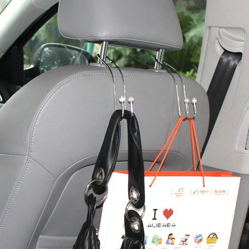 قطعتان/مجموعة من خطافات مقعد ا - مراجعة Car Accessories Hanging وسعره