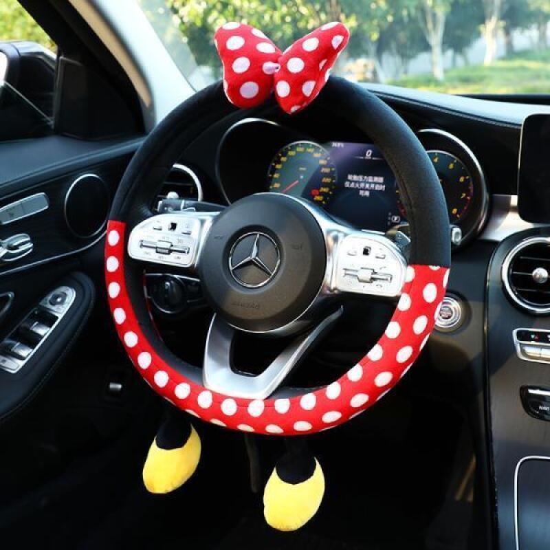 غطاء عجلة قيادة ديزني لطيف على - مراجعة Car Accessories For Winter وسعره